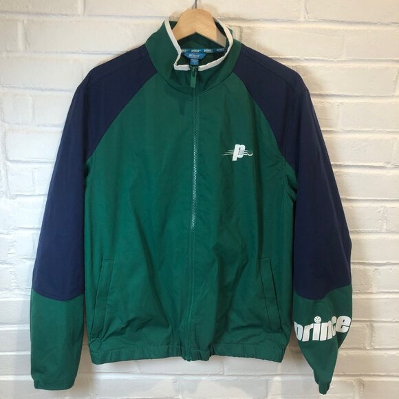 Prince Pickleball Tennis Green Windbreaker Full Zip Men's Small - Picture 1 of 6